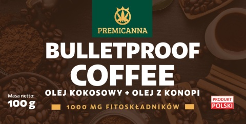 BULLETPROOF CAFE OLEJ KOKOSOWY + OLEJ Z KONOPI do KAWY BULLETPROOF CAFE OLEJ KOKOSOWY + OLEJ Z KONOPI do KAWY