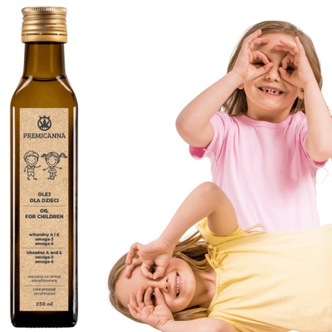 Olej dla Dzieci Zimnotłoczony 250ml Kompozycja Olej dla Dzieci Zimnotłoczony 250ml Kompozycja