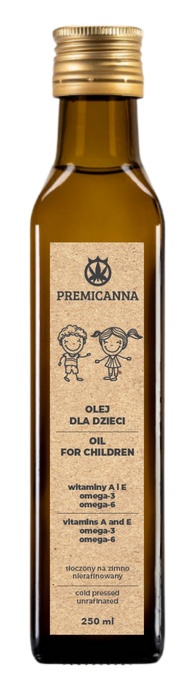 Olej dla Dzieci Zimnotłoczony 250ml Kompozycja Olej dla Dzieci Zimnotłoczony 250ml Kompozycja