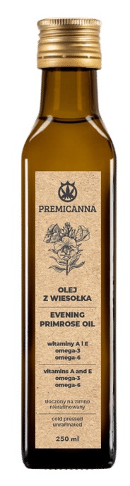 Olej z Wiesiołka Zimnotłoczony 250ml Olej z Wiesiołka Zimnotłoczony 250ml