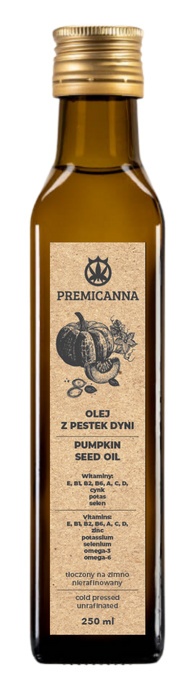 Olej z pestek dyni 250ml Olej z pestek dyni 250ml