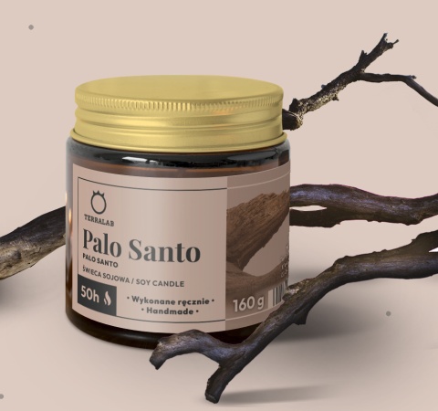 Świeca sojowa Palo Santo 50h 160 g Świeca sojowa Palo Santo 50h 160 g