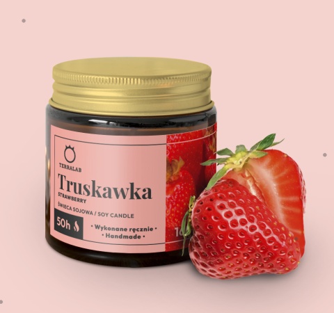 Świeca sojowa Truskawka 50h 160 g Świeca sojowa Truskawka 50h 160 g