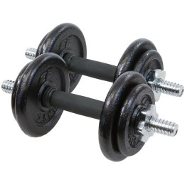 Hantle żeliwne 19kg walizka Enero Fit zestaw 2x9,5kg regulowane