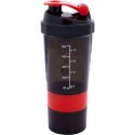 BIDON FITNESS SHAKER 500ML GREY RED PURE 2 IMPROVE
