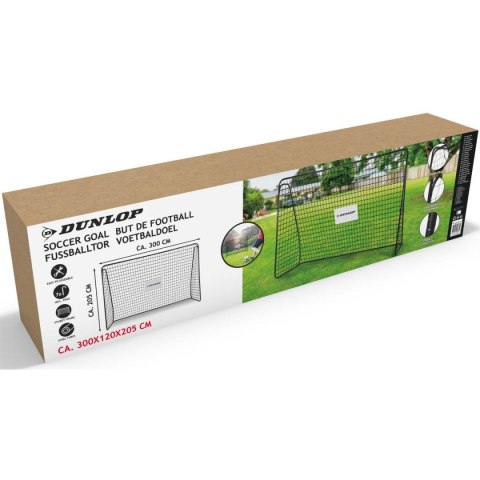 BRAMKA DO PIŁKI NOŻNEJ Z SIATKĄ 300x205x120CM DUNLOP BRAMKA DO PIŁKI NOŻNEJ Z SIATKĄ 300x205x120CM DUNLOP