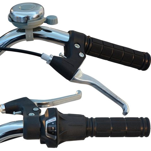 ROWER 3-KOŁOWY SKŁADANY 24 CZARNY SHIMANO 7-BIEGOWY