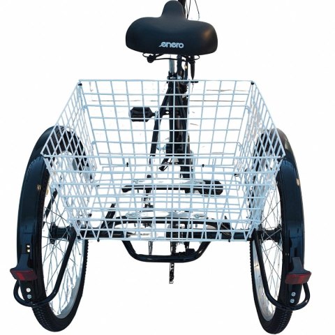 ROWER 3-KOŁOWY SKŁADANY 24 CZARNY SHIMANO 7-BIEGOWY