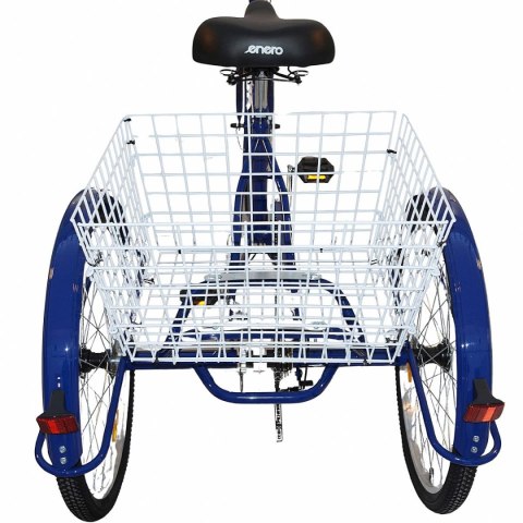 ROWER 3-KOŁOWY SKŁADANY 24 GRANATOWY SHIMANO 7-BIEGOWY