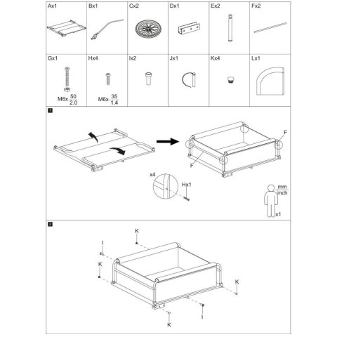 PRZYCZEPKA ROWEROWA 70x65x30CM DO 40KG DUNLOP PRZYCZEPKA ROWEROWA 70x65x30CM DO 40KG DUNLOP