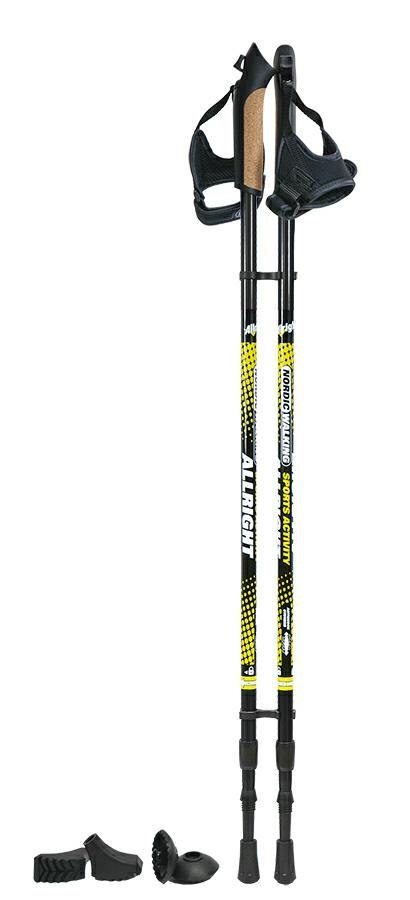 KIJKI NORDIC WALKING 2cz. BLACK KIJKI NORDIC WALKING 2cz. BLACK