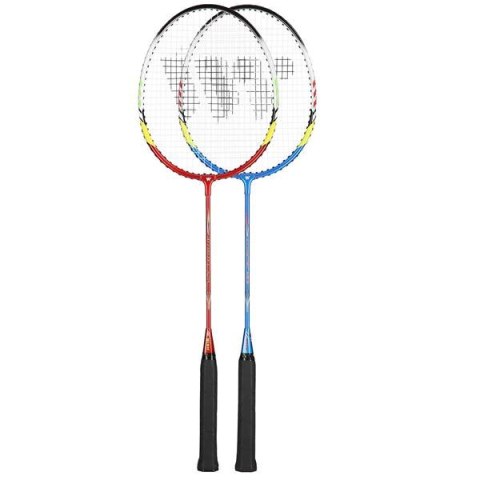 Alumtec 329K zestaw 2 rakiet badminton WISH z pokrowcem niebieska/czerwona Alumtec 329K zestaw 2 rakiet badminton WISH z pokrowcem niebieska/czerwona