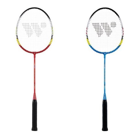 Alumtec 329K zestaw 2 rakiet badminton WISH z pokrowcem niebieska/czerwona Alumtec 329K zestaw 2 rakiet badminton WISH z pokrowcem niebieska/czerwona