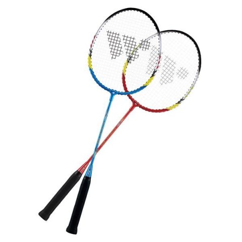Alumtec 329K zestaw 2 rakiet badminton WISH z pokrowcem niebieska/czerwona Alumtec 329K zestaw 2 rakiet badminton WISH z pokrowcem niebieska/czerwona