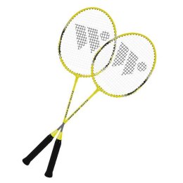 Alumtec 4466 Zestaw Rakiet do Badmintona + Lotki, Siatka, Słupki - Komplet