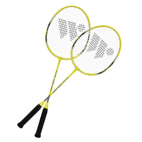Alumtec 4466 Zestaw Rakiet do Badmintona + Lotki, Siatka, Słupki - Komplet