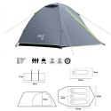 Namiot Kempingowy NC6004 3-osobowy NILS CAMP - Wodoodporny, Szybki Montaż