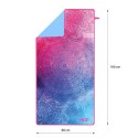 Mandala Szybkoschnący Kompaktowy ręcznik z mikrofibry 160x80 cm NILS CAMP