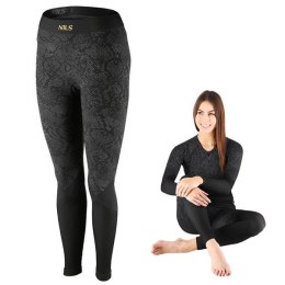 BTS0062 Spodnie termoaktywne damskie ROSA L/XL czarne NILS CAMP