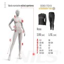 BTS0062 Spodnie termoaktywne damskie ROSA L/XL czarne NILS CAMP