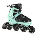 NA11230A MIĘTOWE LED ROZM. L(39-42) ŁYŻWOROLKI NILS EXTREME