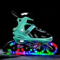 NA11230A MIĘTOWE LED ROZM. L(39-42) ŁYŻWOROLKI NILS EXTREME