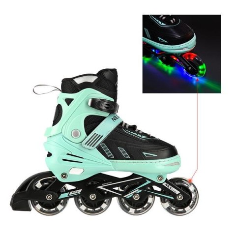 NA11230A MIĘTOWE LED ROZM. L(39-42) ŁYŻWOROLKI NILS EXTREME NA11230A MIĘTOWE LED ROZM. L(39-42) ŁYŻWOROLKI NILS EXTREME