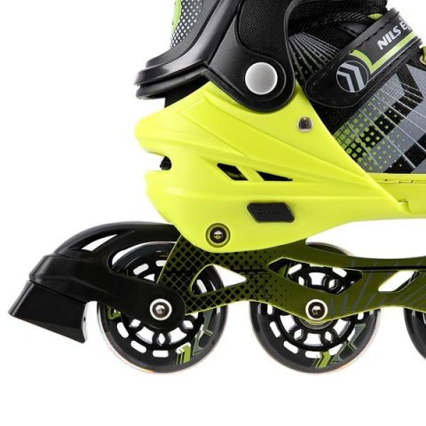 NH18192 4w1 CZARNO-ZIELONY ROZM.M(34-38) ŁYŻWOROLKI Z WYM. PŁ. HOKEJOWĄ NILS EXTREME NH18192 4w1 CZARNO-ZIELONY ROZM.M(34-38) ŁYŻWOROLKI Z WYM. PŁ. HOKEJOWĄ NILS EXTREME