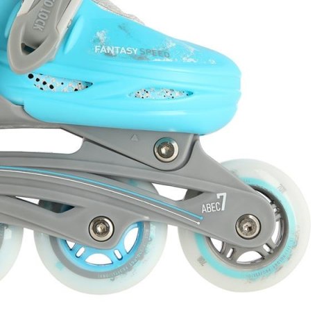 NH18331 4w1 NIEBIESKI ROZM.S(31-34) ŁYŻWOROLKI Z WYM. PŁOZĄ HOKEJOWĄ NILS EXTREME