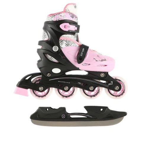 NH18331 4w1 RÓŻOWY ROZM.S(31-34) ŁYŻWOROLKI Z WYM. PŁOZĄ HOKEJOWĄ NILS EXTREME NH18331 4w1 RÓŻOWY ROZM.S(31-34) ŁYŻWOROLKI Z WYM. PŁOZĄ HOKEJOWĄ NILS EXTREME