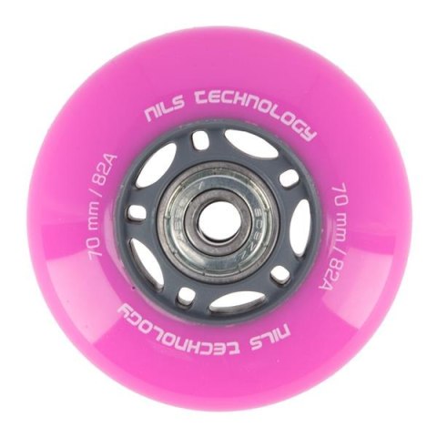 PU 70x24 82A (4szt.) RÓŻOWE + ABEC-7 (8szt.) ZESTAW NILS EXTREME PU 70x24 82A (4szt.) RÓŻOWE + ABEC-7 (8szt.) ZESTAW NILS EXTREME