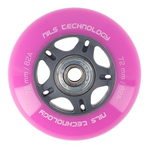PU 72x24 82A (4szt.) RÓŻOWE + ABEC-7 (8szt.) ZESTAW NILS EXTREME PU 72x24 82A (4szt.) RÓŻOWE + ABEC-7 (8szt.) ZESTAW NILS EXTREME