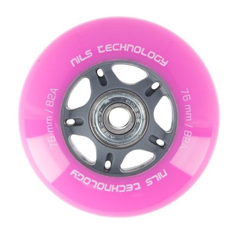 PU 76x24 82A (4szt.) RÓŻOWE + ABEC-7 (8szt.) ZESTAW NILS EXTREME PU 76x24 82A (4szt.) RÓŻOWE + ABEC-7 (8szt.) ZESTAW NILS EXTREME