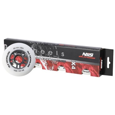PU 84x24 82A BIAŁE MATOWE KÓŁKA (4 szt.) NILS EXTREME PU 84x24 82A BIAŁE MATOWE KÓŁKA (4 szt.) NILS EXTREME