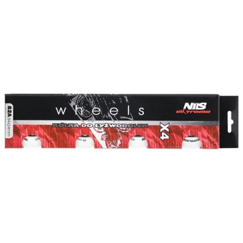 PU 84x24 82A BIAŁE MATOWE KÓŁKA (4 szt.) NILS EXTREME PU 84x24 82A BIAŁE MATOWE KÓŁKA (4 szt.) NILS EXTREME