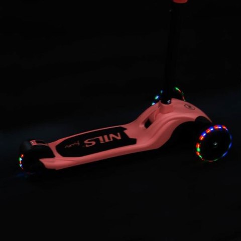 HLB122 LED PINK HULAJNOGA DZIECIĘCA NILS FUN HLB122 LED PINK HULAJNOGA DZIECIĘCA NILS FUN