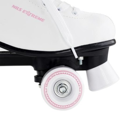 Wrotki NQ8400S Białe Rozmiar 38 Nils Extreme - Retro Styl i Wygoda Wrotki NQ8400S Białe Rozmiar 38 Nils Extreme - Retro Styl i Wygoda
