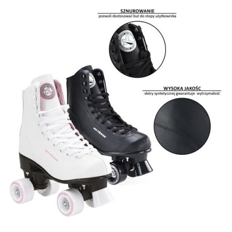 Wrotki NQ8400S Białe Rozmiar 38 Nils Extreme - Retro Styl i Wygoda Wrotki NQ8400S Białe Rozmiar 38 Nils Extreme - Retro Styl i Wygoda