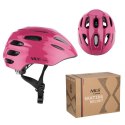 Różowy Kask dla Dziecka z LED Rozmiar S (44-50 cm) - Wygodny i Bezpieczny