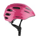 Różowy Kask dla Dziecka z LED Rozmiar S (44-50 cm) - Wygodny i Bezpieczny