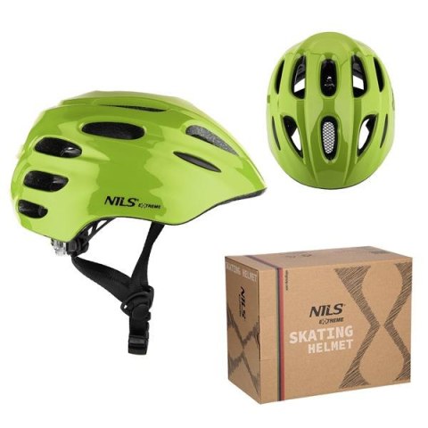 Kask MTB01 LED Zielony XXS (42-48 cm) - Bezpieczeństwo w Skatingu!