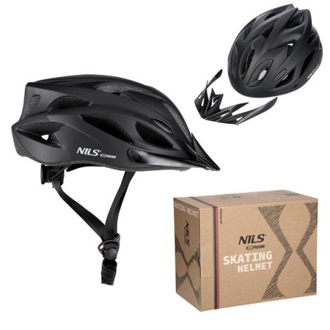 Kask MTW291 CZARNY ROZM. L (55-61CM) NILS EXTREME | Bezpieczeństwo i Styl Kask MTW291 CZARNY ROZM. L (55-61CM) NILS EXTREME | Bezpieczeństwo i Styl
