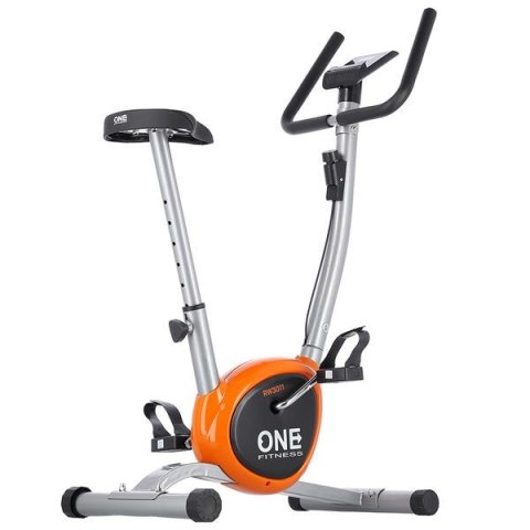 RW3011 Rower mechaniczny One Fitness srebrno-pomarańczowy regulowany RW3011 Rower mechaniczny One Fitness srebrno-pomarańczowy regulowany