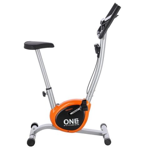 RW3011 Rower mechaniczny One Fitness srebrno-pomarańczowy regulowany RW3011 Rower mechaniczny One Fitness srebrno-pomarańczowy regulowany