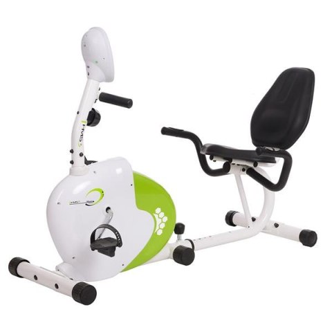 R9259 Poziomy rower magnetyczny HMS 9 kg biało-zielony z oparciem R9259 Poziomy rower magnetyczny HMS 9 kg biało-zielony z oparciem