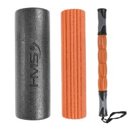 FS105 Roller 3w1 do masażu 46 cm HMS – zestaw wałków i drążek