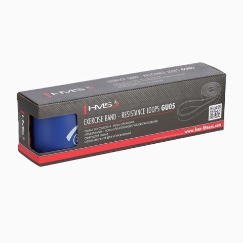 GU05 BLUE Guma treningowa 2080x64x4,5mm HMS opór 23–68kg GU05 BLUE Guma treningowa 2080x64x4,5mm HMS opór 23–68kg