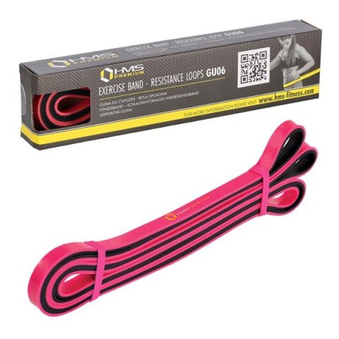 GU06 RÓŻOWO-CZARNA 13 x 5 x 2250 MM GUMA DO ĆWICZEŃ HMS GU06 RÓŻOWO-CZARNA 13 x 5 x 2250 MM GUMA DO ĆWICZEŃ HMS