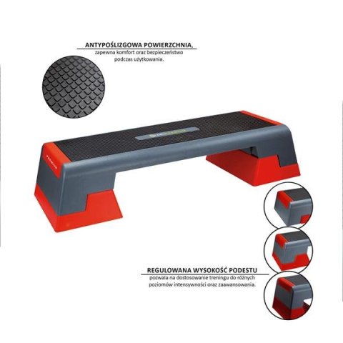 AS007 BLACK/RED STEP DO AEROBIKU HMS PREMIUM AS007 BLACK/RED STEP DO AEROBIKU HMS PREMIUM
