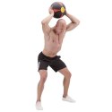 NK04 Piłka lekarska 4 kg HMS czarno–czerwona fitness